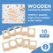 Set of 10 Eco-friendly Geometric Stencils for Painting & DIY Crafts |Woodpeckers